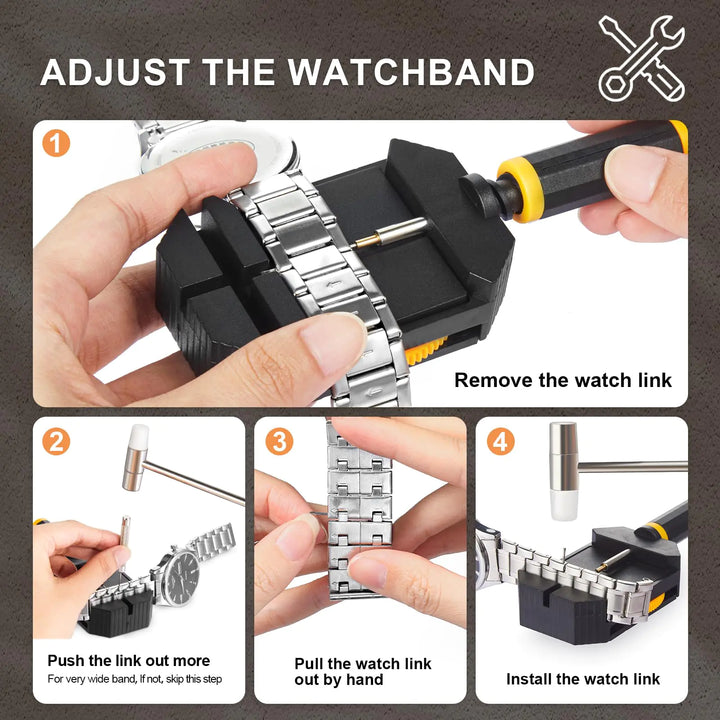 JOREST Watch Link Removal Kit – Precision Bracelet Resizing & Adjustment Tool Set