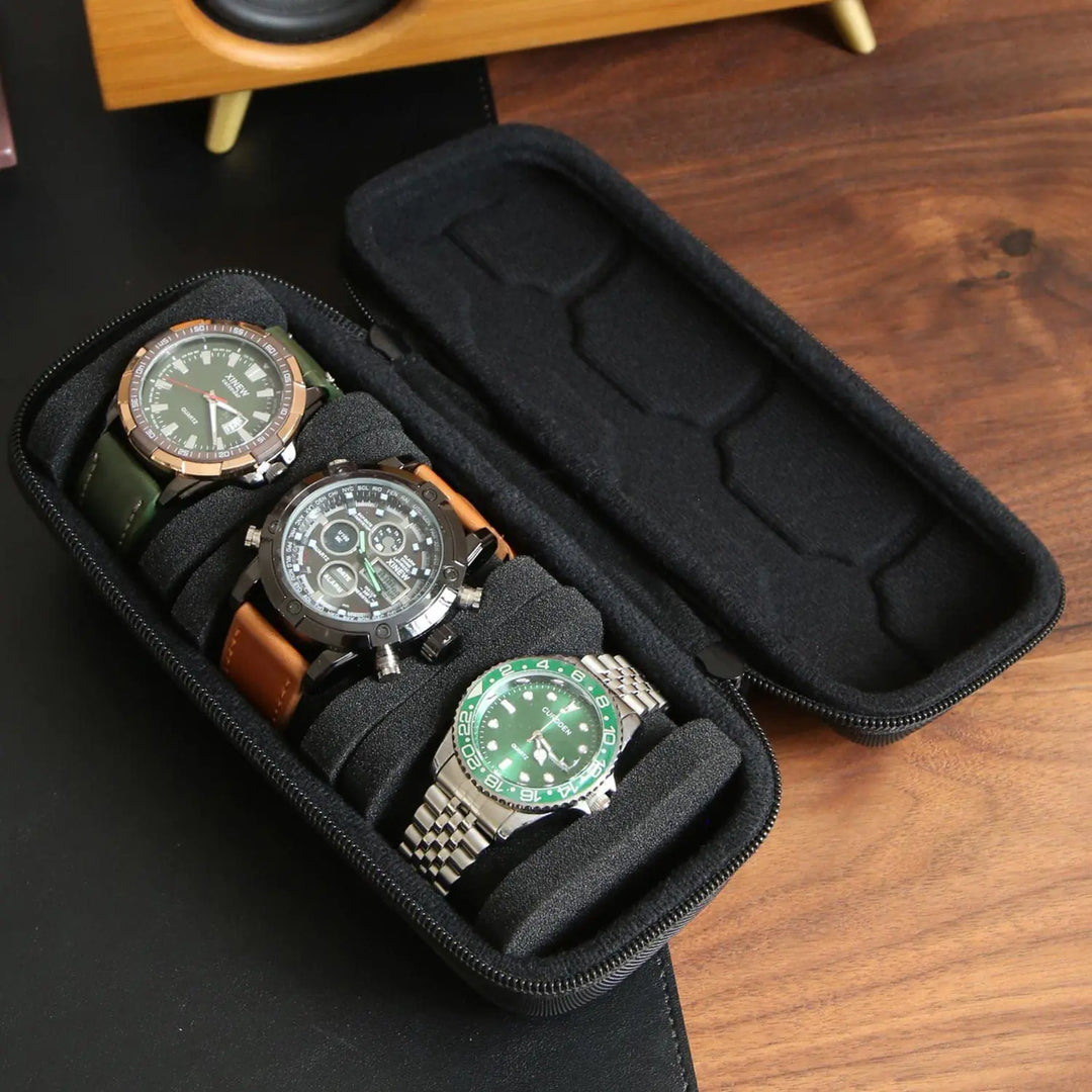 Timekeeper™ Travel Watch Case – Secure & Compact Storage for Watches on the Go