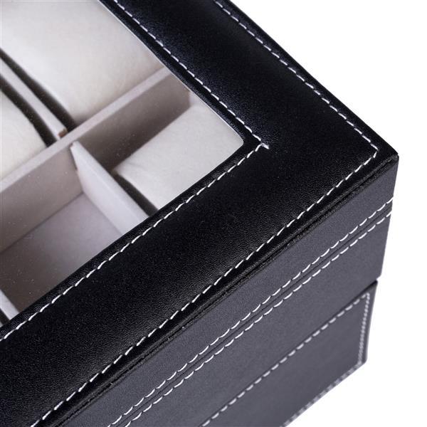 20-Compartment Dual-Layer Wooden Watch Storage Box – Elegant & Practical Organizer (Free U.S. Shipping)