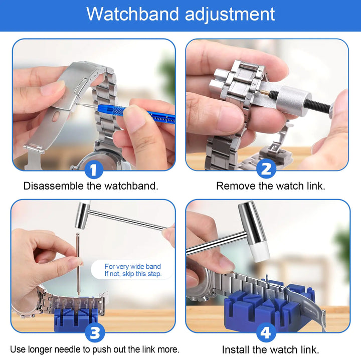 JOREST Professional Watch Repair Kit – Battery Replacement & Bracelet Adjustment Tool Set